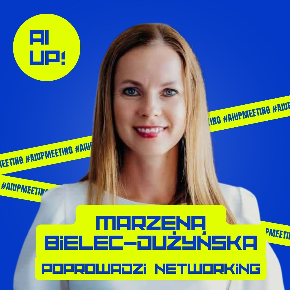 Marzena Bielec-Dużyńska prowadząca networking #AIUPMEETING