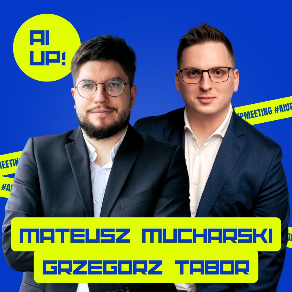 Mateusz Mucharski na scenie #AIUPMeeting