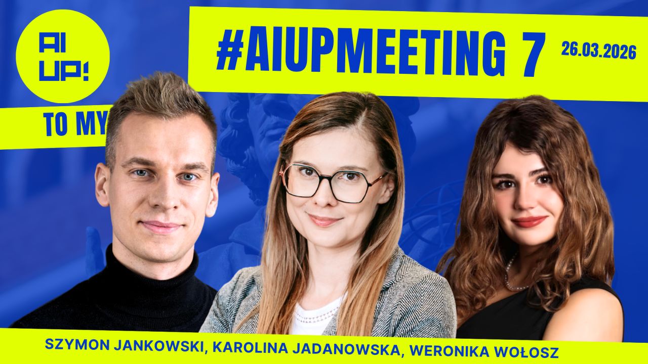 #AIUPMEETING #7 — oficjalna okładka wydarzenia z prelegentami